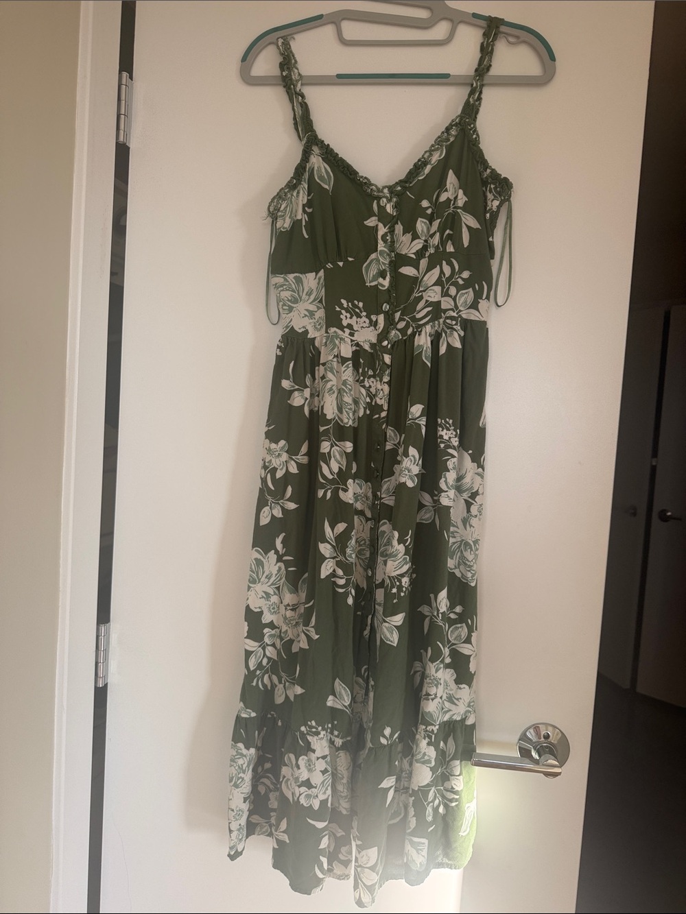 Patrons of Peace Green Floral Sundress